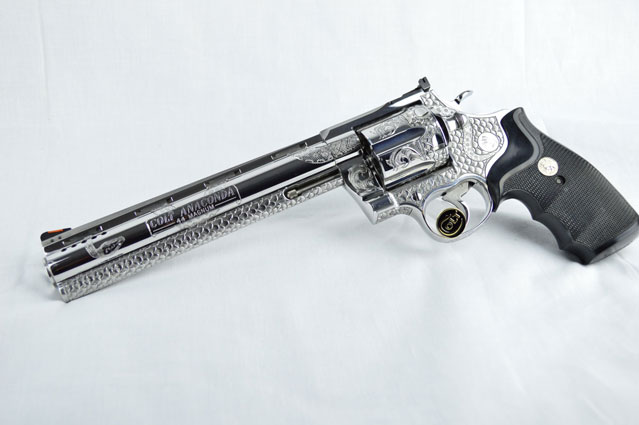 Hand engraved Colt Anaconda