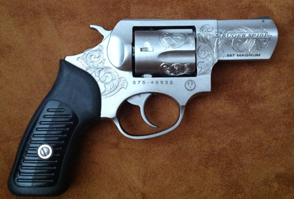 Right Side of Engraved Ruger SP 101