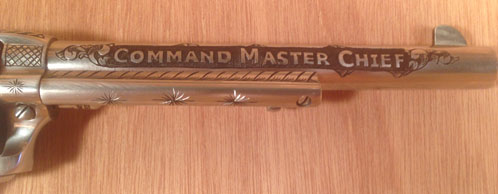 Photo of the Navy Pistol Barrel Right Side